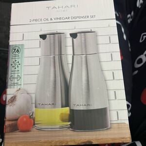 Tahari Home Oil and Vinegar Dispenser Set
